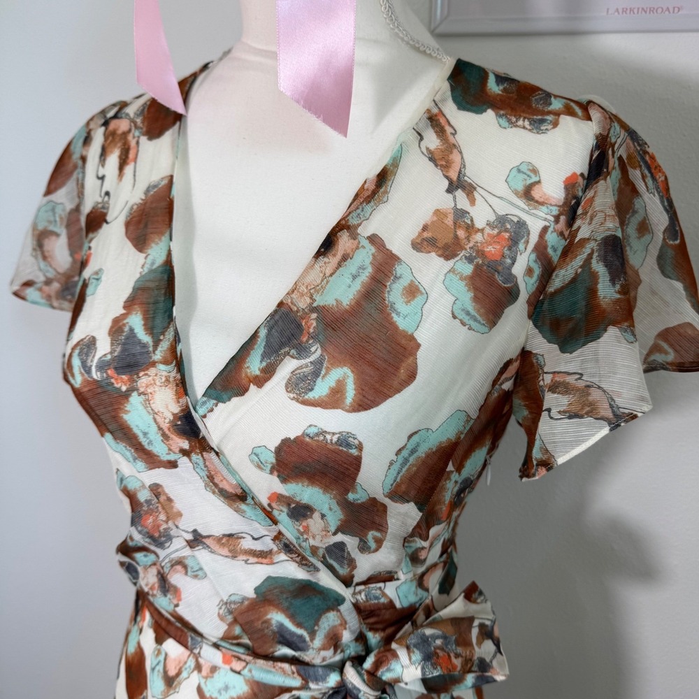 Tanya Taylor Floral‎ Maxi Dress Womens 4 - Picture 5 of 14